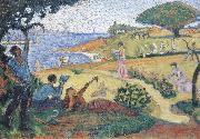 Paul Signac sketch for oil on canvas